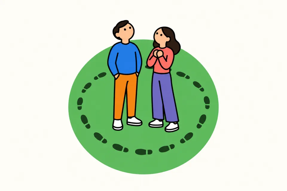 「ニーチェの永劫回帰と「今」の肯定」のイメージイラスト