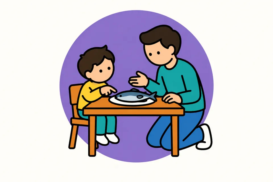 「子どもの問いと生死の話には誠実に答える」のイメージイラスト