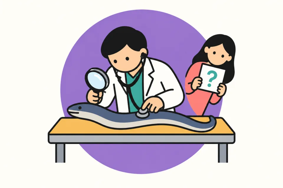 「素朴な疑問には、疑似科学で真顔のバカ話」のイメージイラスト