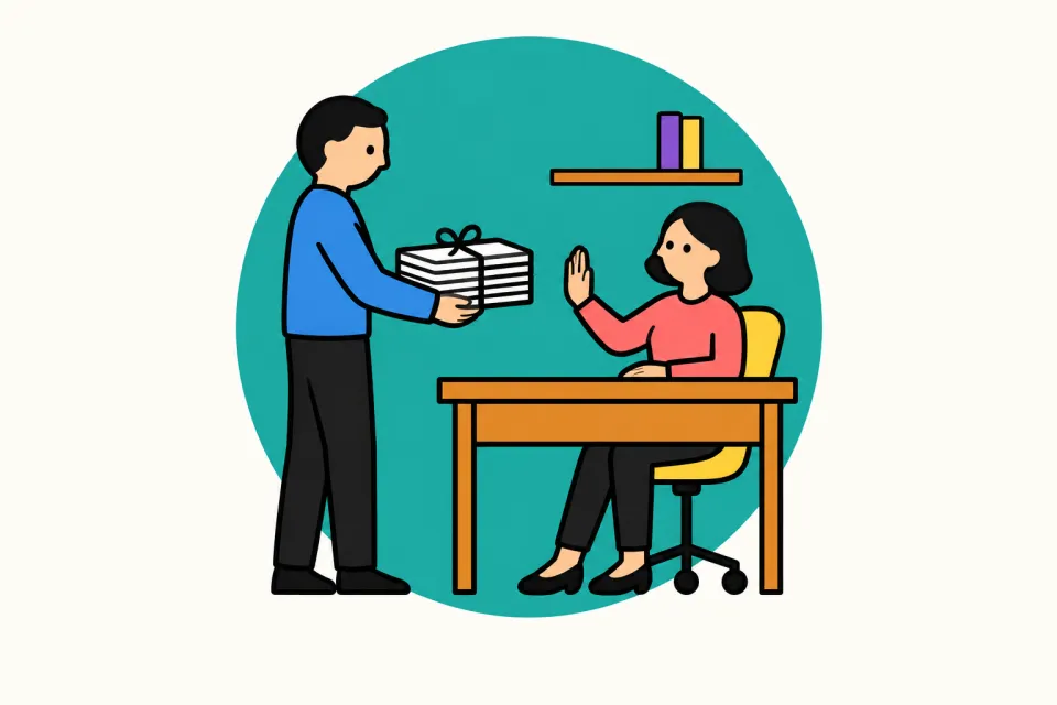 「仕事術の依頼を断ってきた理由」のイメージイラスト