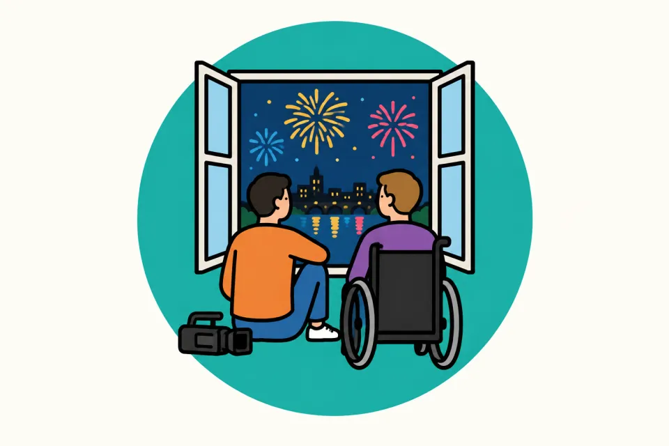 「ALSの青年を追い、呼吸器の選択まで」のイメージイラスト