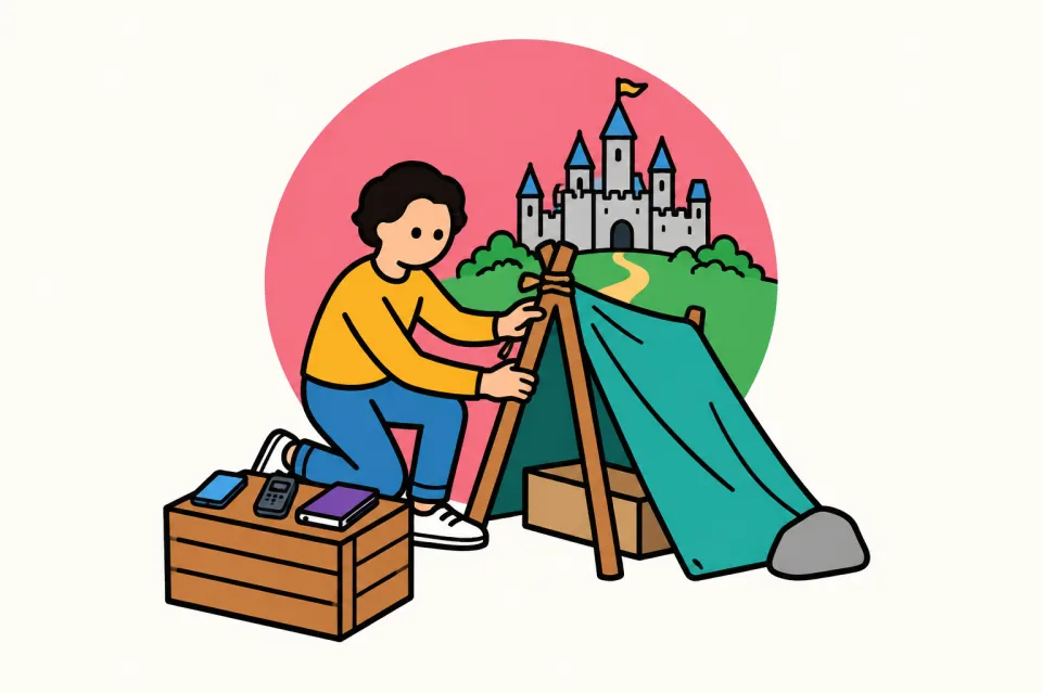 「ブリコラージュ学習法と機械翻訳」のイメージイラスト