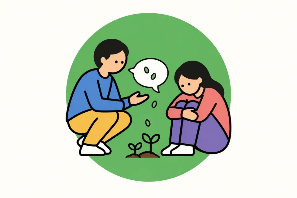 「泰範の決別、空海の抜苦与楽、道元の愛語」のイメージイラスト