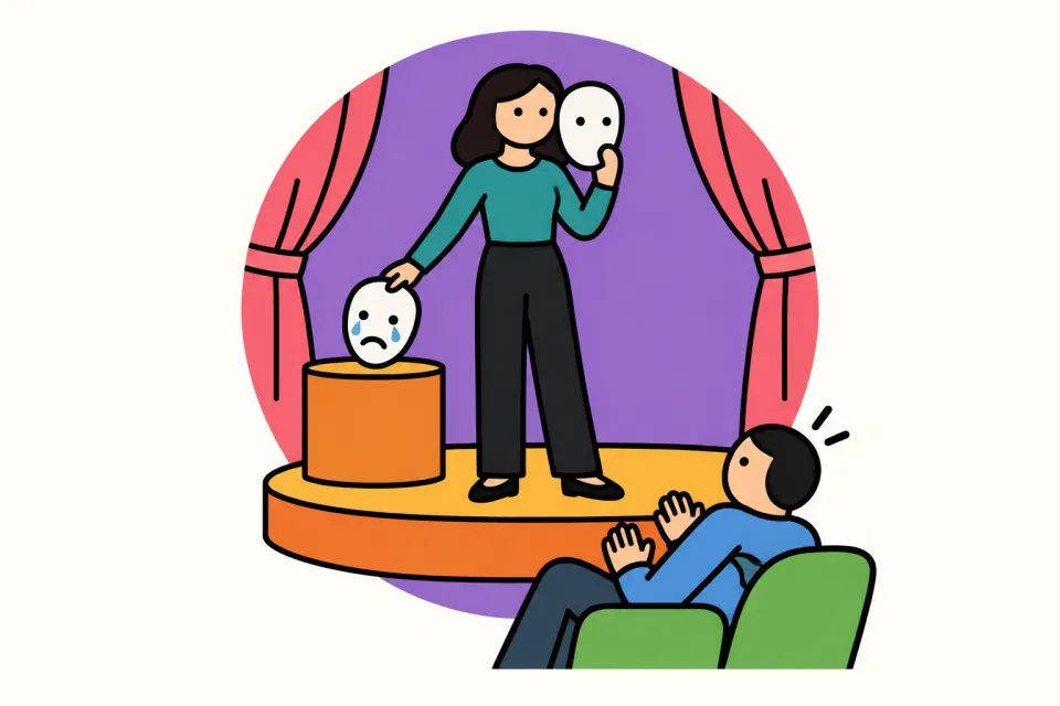 「標的は、何をしたかより見え方で決まる」のイメージイラスト