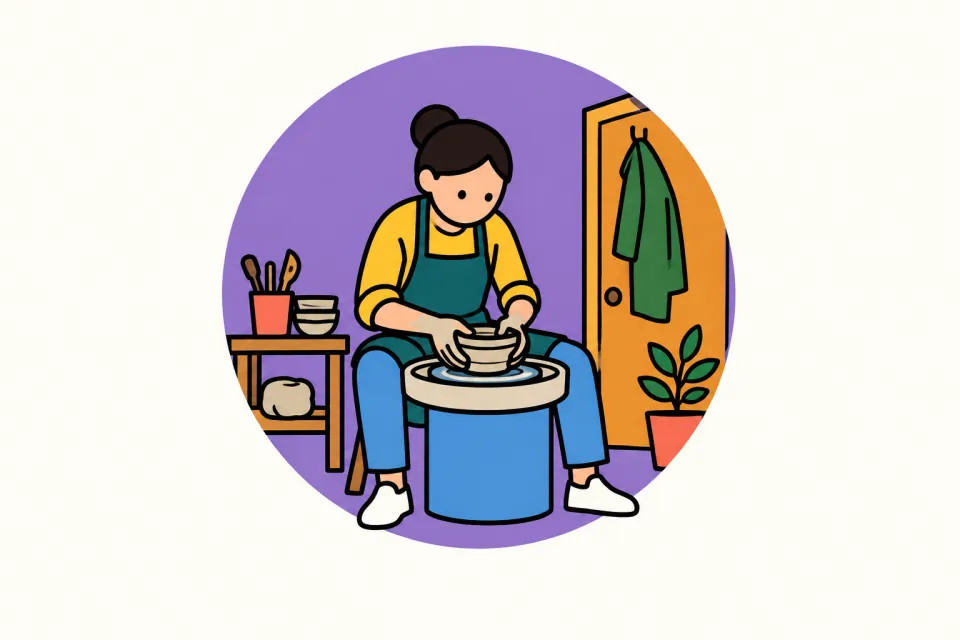 「冷たい威圧感と、こっそり自分の人生へ」のイメージイラスト