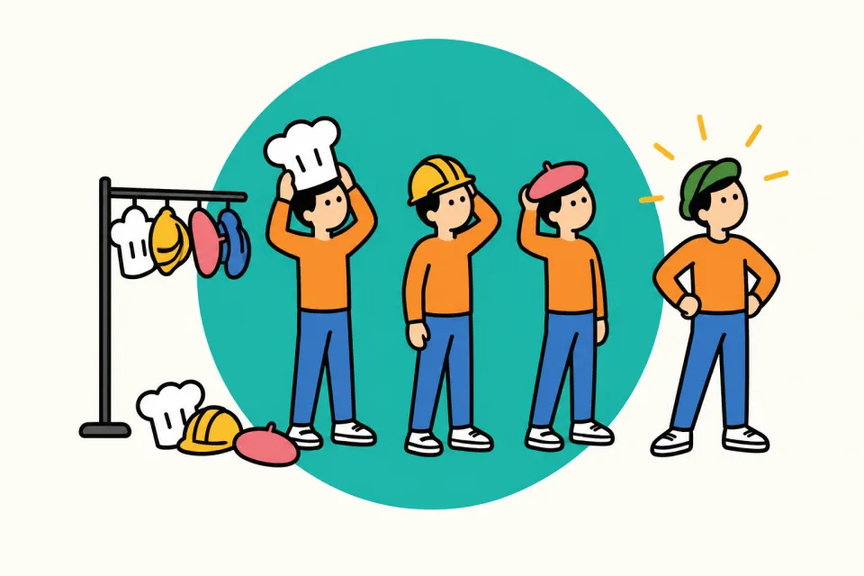 「頑張れるのは、好きで得意なことだけ」のイメージイラスト