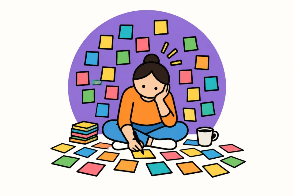 「10年後になりたい状態を100個書く」のイメージイラスト