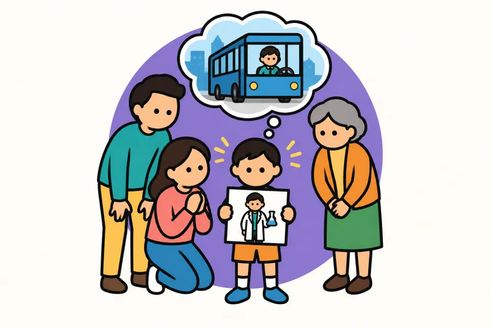 「他人の正解に合わせ続けない」のイメージイラスト