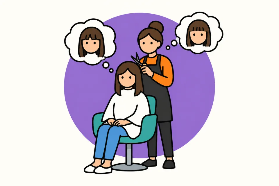 「言葉のマップは、人ごとに違う」のイメージイラスト