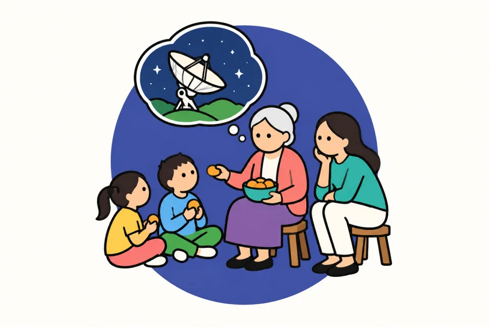 「紅岸基地の表の目的と、本当の目的」のイメージイラスト