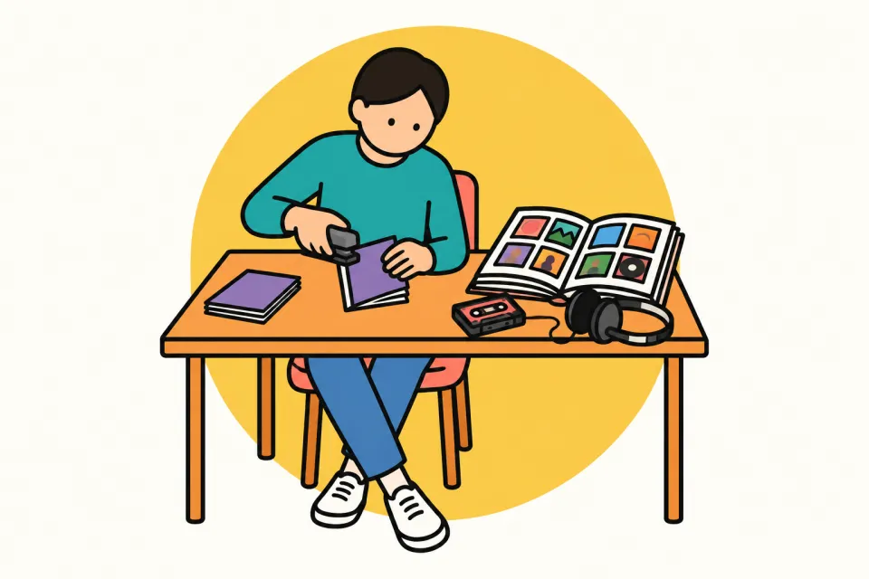 「なぜ今、ヴェイパーウェイヴを記録するのか」のイメージイラスト