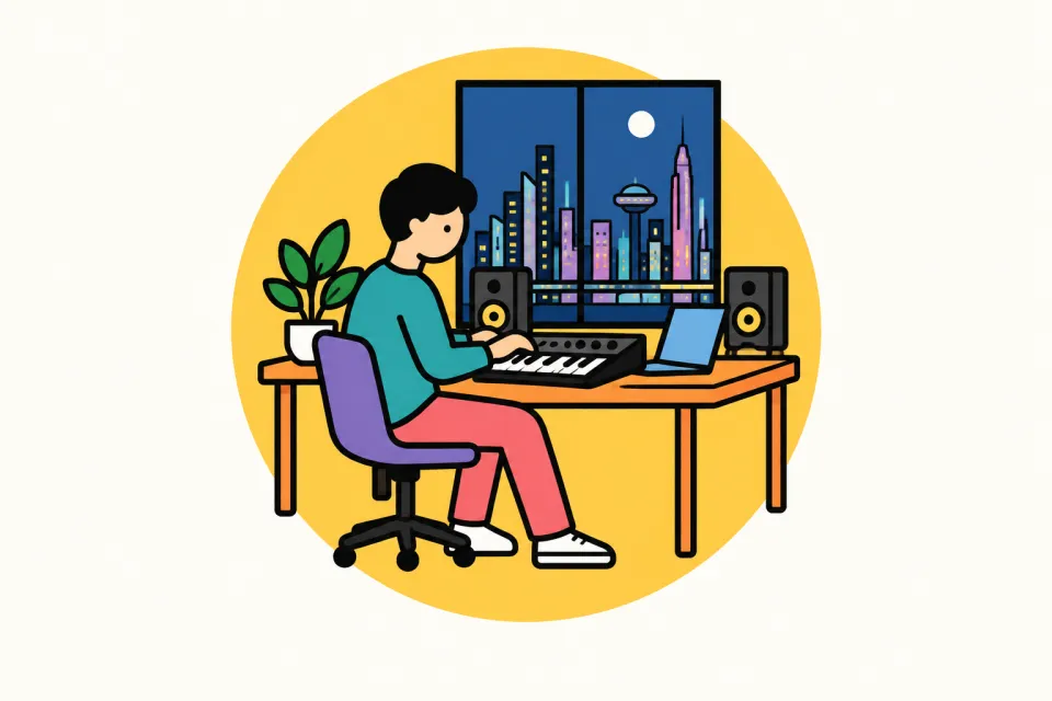 「Future Funkの型と、自作の音へ」のイメージイラスト