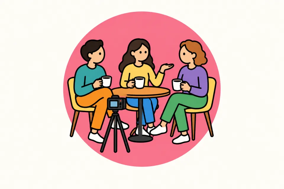 「勉強じゃなく、英語のカルチャーを楽しむ本」のイメージイラスト