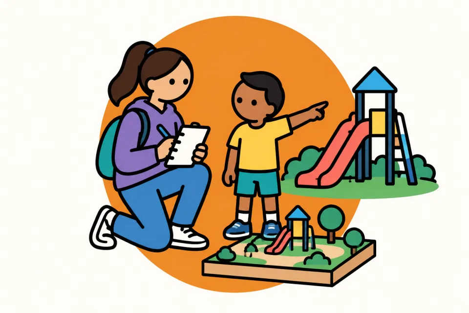 「成績表のない小学校と、企業が建てた高校」のイメージイラスト