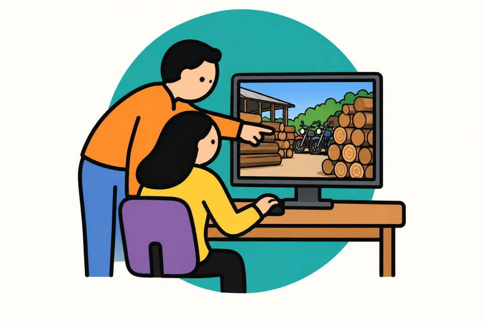 「客を連れてこい、話はそれから」のイメージイラスト