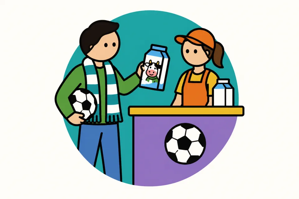 「美容・サッカー・塾で潜在層を見つける」のイメージイラスト