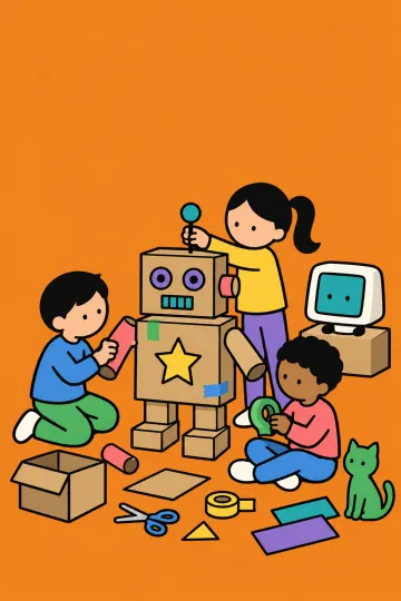 『AI時代に輝く子ども STEM教育を実践してわかったこと』のイメージイラスト（実際の表紙ではありません）