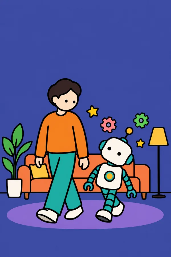 『きまぐれロボット』のイメージイラスト（実際の表紙ではありません）