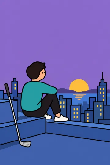 『ナナメの夕暮れ』のイメージイラスト（実際の表紙ではありません）