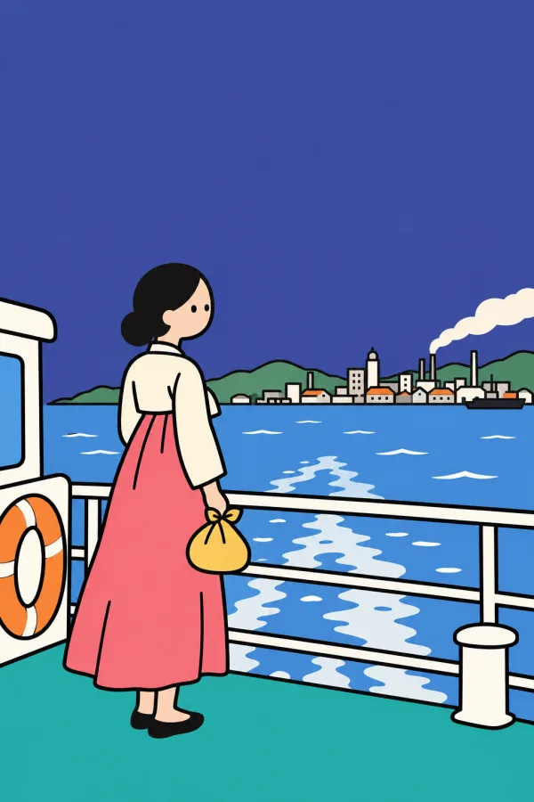 『パチンコ 上』のイメージイラスト（実際の表紙ではありません）
